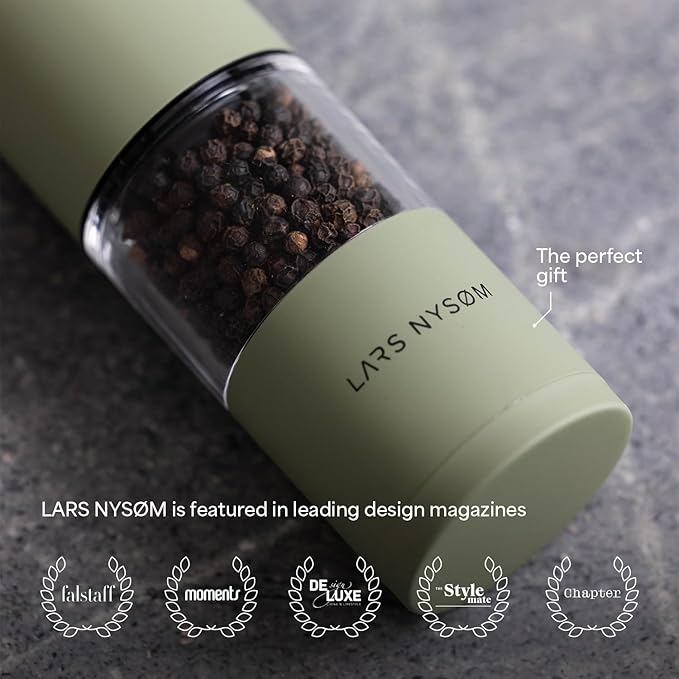 LARS NYSØM Salt and Pepper Grinder Set, Manual Salt and Pepper Mills - Image 5