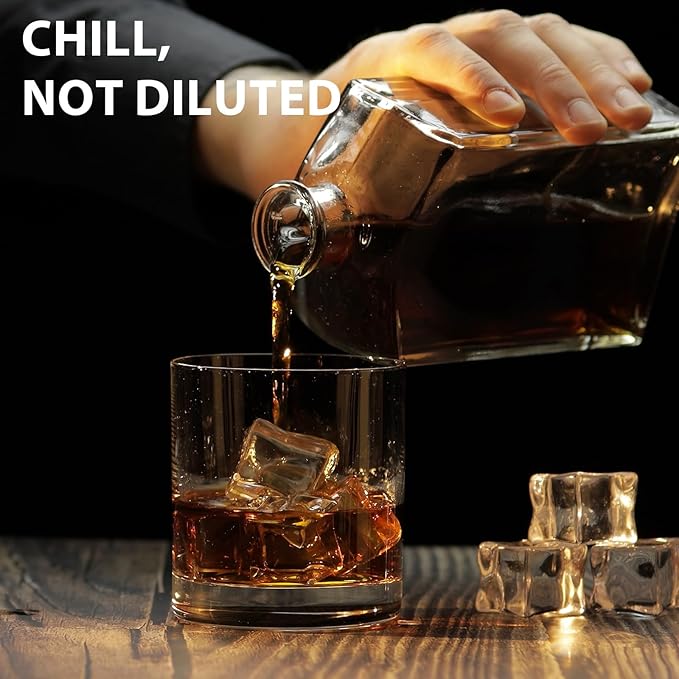 Optish Large Ice Cube Molds, 3 Pack Whiskey Square Ice Molds, 1.8 Inch Big Ice - Image 2