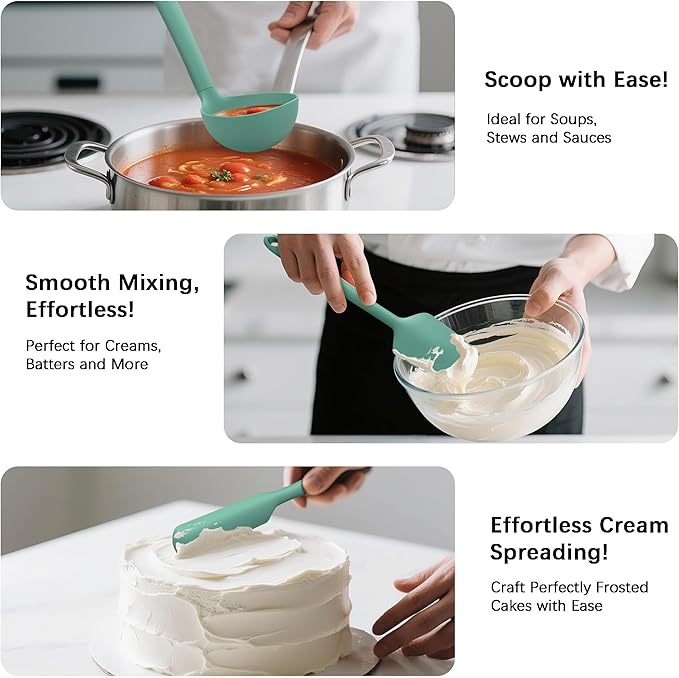 Coukre Silicone Kitchen Cooking Utensils Set - Image 4