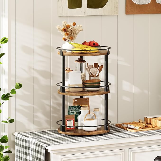YATINEY 3-Tier Lazy Susan Organizer, Rotating Spice Rack, Spinning Organizer - Image 8