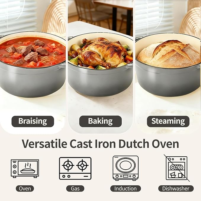 Enameled Cast Iron Dutch Oven - Image 8