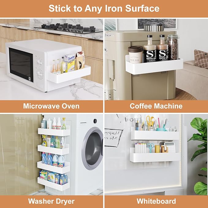 Mystozer Magnetic Spice Rack for Refrigerator, Kitchen Organizer and Storage - Image 5