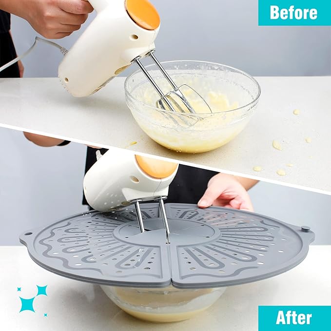 Silicone Splatter Screen For 10, 11 and 12 Inch Frying Pan, Foldable Splash - Image 4