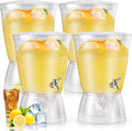 Tioncy 4 Pcs Acrylic Beverage Dispenser by Tioncy