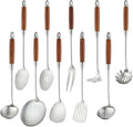 Izurok 18/10 Stainless Steel Kitchen Utensils Set, 10 Piece Cooking Utensils by IzurokBuynow