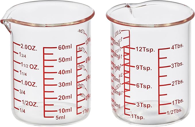 High Borosilicate Glass Measuring Cup-V-Shaped Spout，Glass Measuring Beaker by AckersBORO33