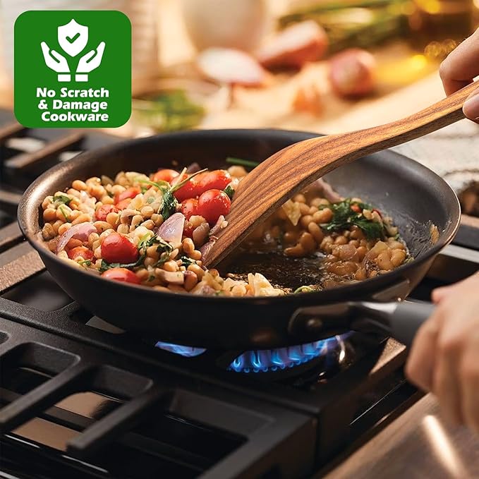 Natural Teak Kitchen Cooking Utensil Set - Image 5