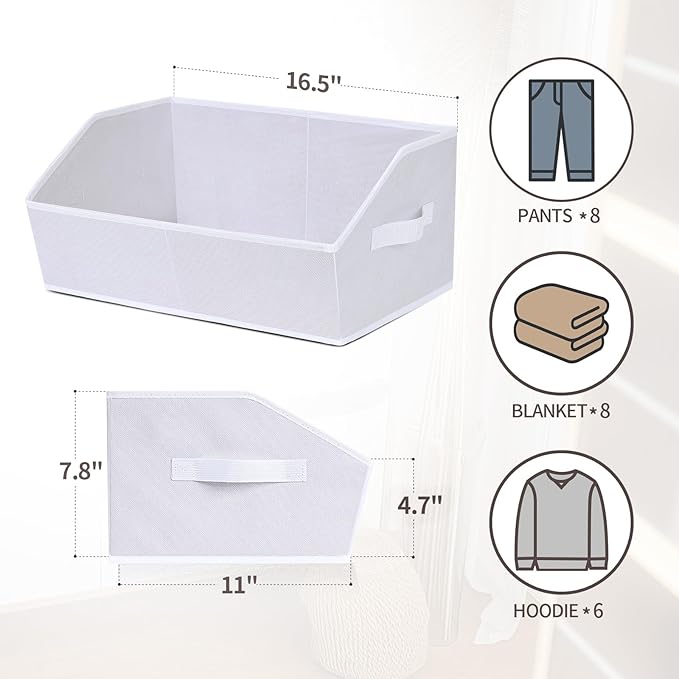 Homsorout Fabric Bins for Organization - Image 2