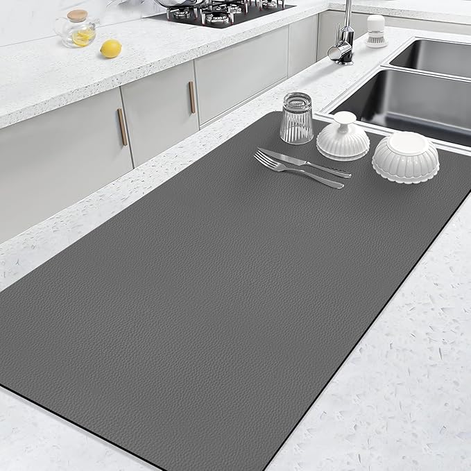 LOPNUR Kitchen Dish Drying Mat, 31.5"x17" Extra Large Dish Drying Mats by LOPNUR