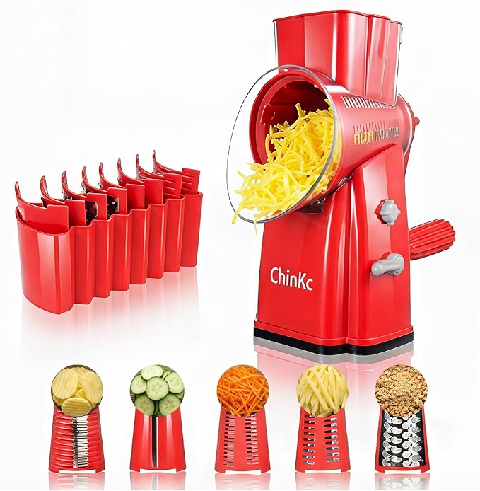 Upgrade Rotary Cheese Grater Shredder by ChinKc