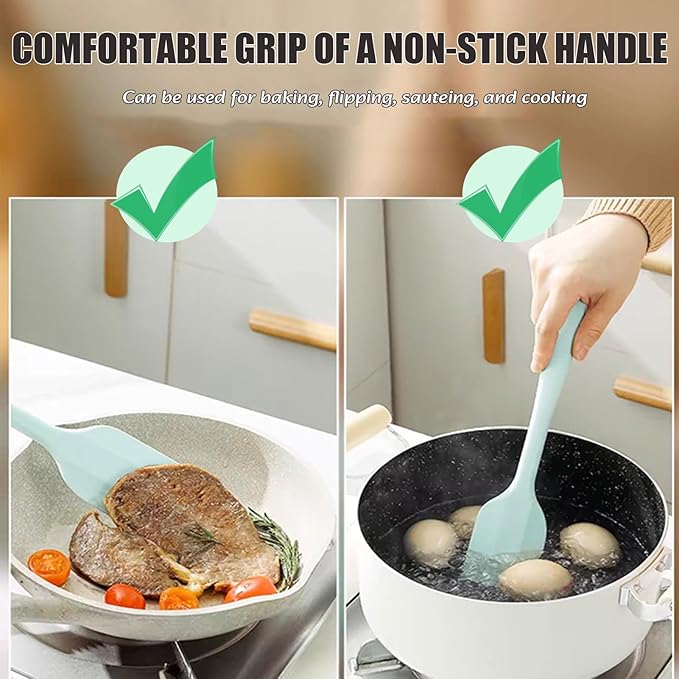 Silicone Spatula, 11 inch Heat Resistant Non Stick cookware - Image 7