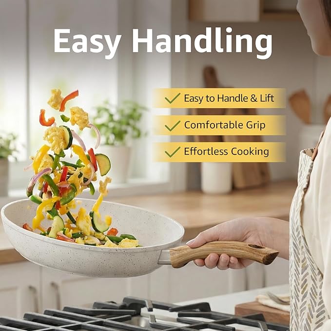 25Pcs Pots and Pans Set Non Stick, Ceramic Cookware - Image 5