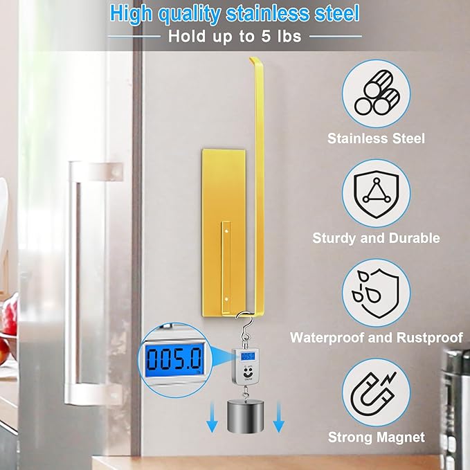 Gold Paper Towel Holder, Magnetic Paper Towel Holder - Image 3