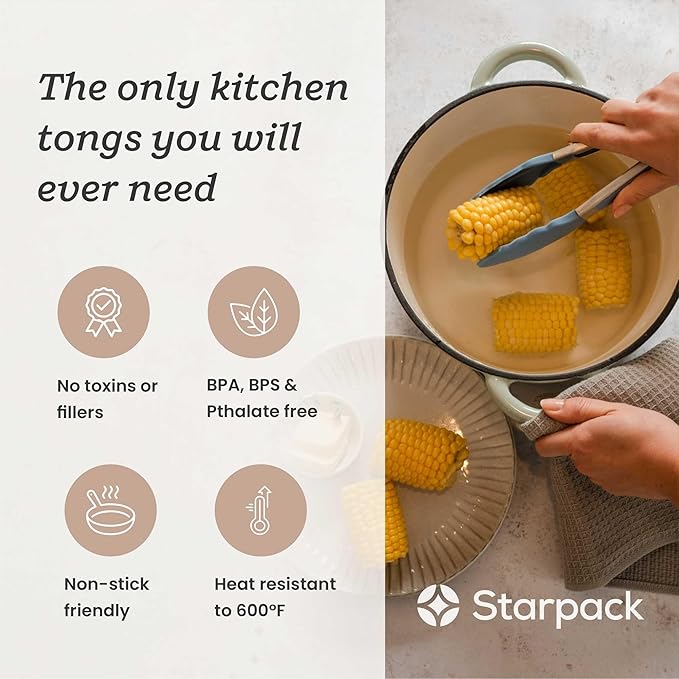 Starpack 'Get a Grip' Silicone Kitchen Tongs - Image 2