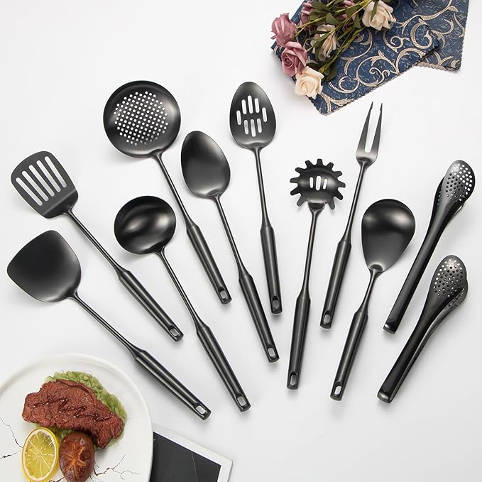 304 Stainlss Steel Matte Kitchen Utensils Set, Pasta Server - Image 2
