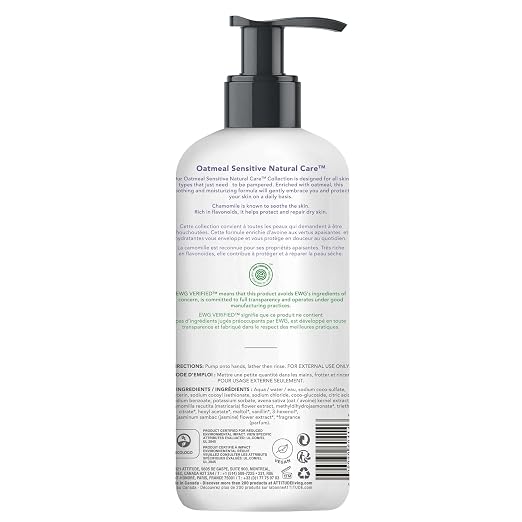 ATTITUDE Liquid Dish Detergent, Hypoallergenic Plant- and Mineral-Based Ingredients & Soothing Hand Soap for Sensitive Skin Enriched with Oat and Chamomile, EWG Verified