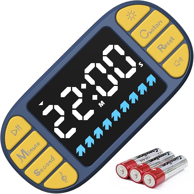 DOOMAY Digital Kitchen Visual Timer: 3.6'' Large LED Display, 3 Brightness by DOOMAY