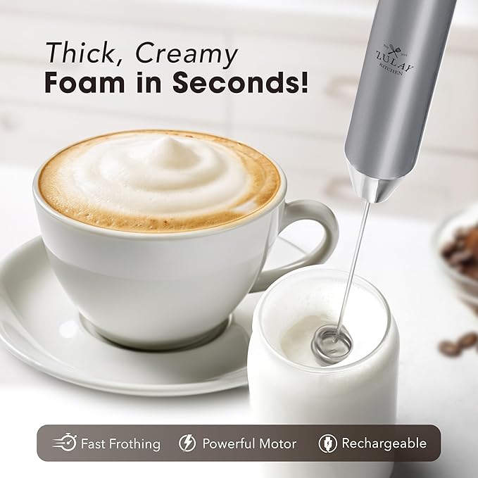 Zulay Kitchen Rechargeable Milk Frother Handheld - Image 2