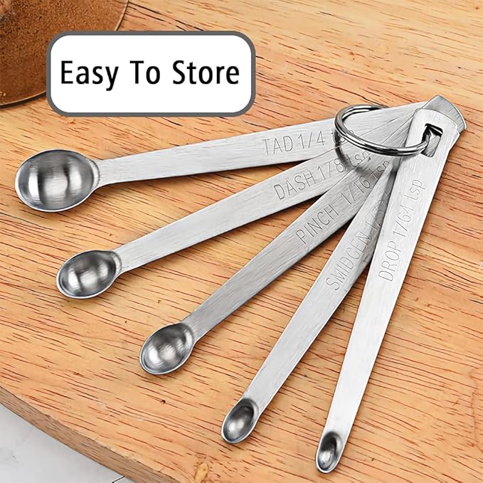 3PCS 1/16 Teaspoon Single Tiny Measuring Spoon, Small Individual Stainless - Image 4
