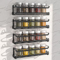 LUCYCAZ 4 Pack Wall Mounted Spice Rack by LUCYCAZ