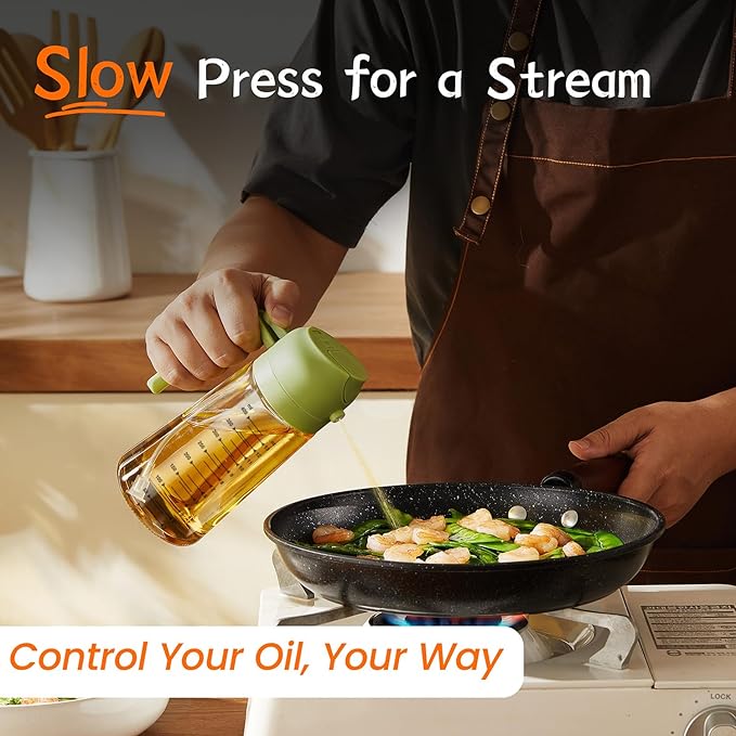 TrendPlain 16oz/470ml Glass Olive Oil Sprayer - Image 3