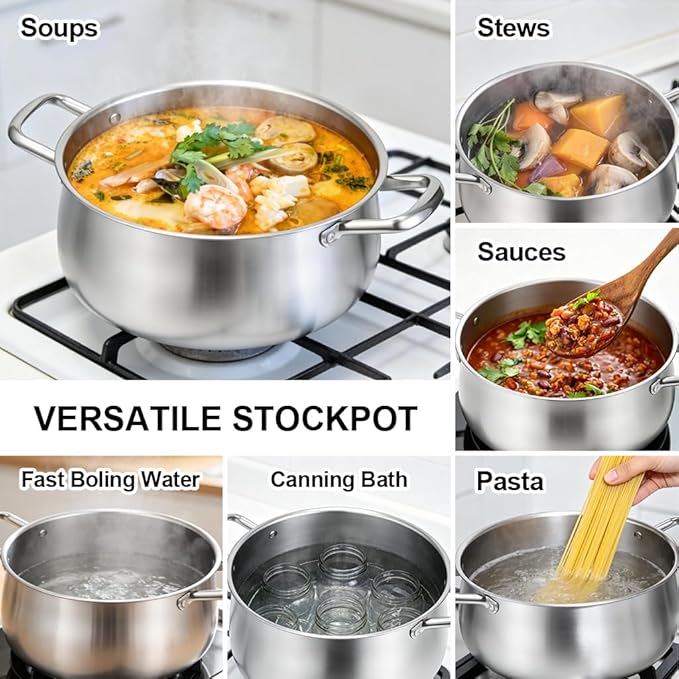 Tifanso Stainless Steel Stock Pot - Image 5