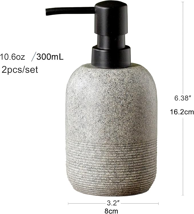 GalDal 2pcs/Set Grey Soap Lotion Dispenser - Image 4