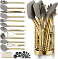 Gold Kitchen Utensils Set, Berglander 38 Pieces Non-stick Silicone Cooking by Berglander