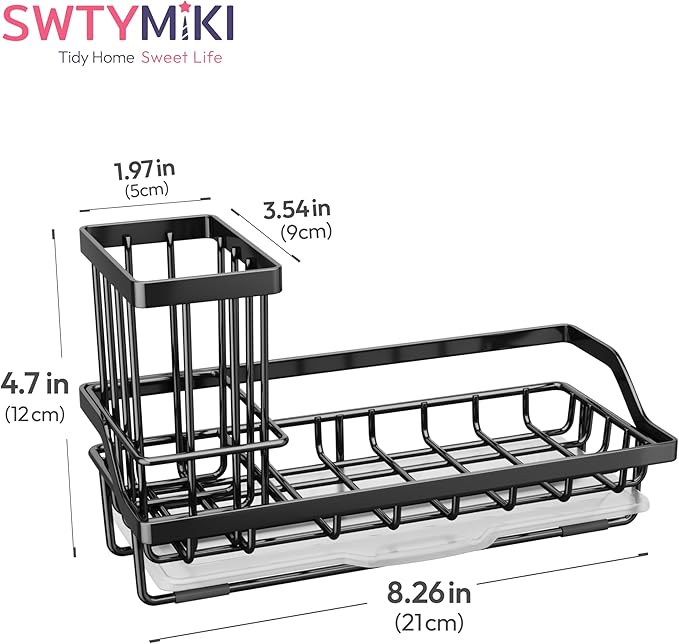 SWTYMIKI Sink Caddy Sponge Holder - Image 6
