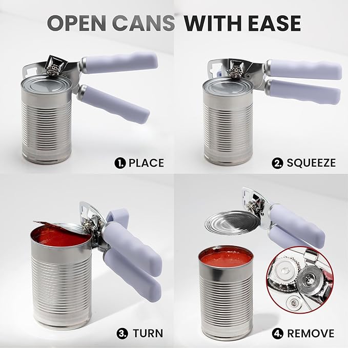Zulay Kitchen Heavy Duty Stainless Steel Can Opener Manual - Image 6