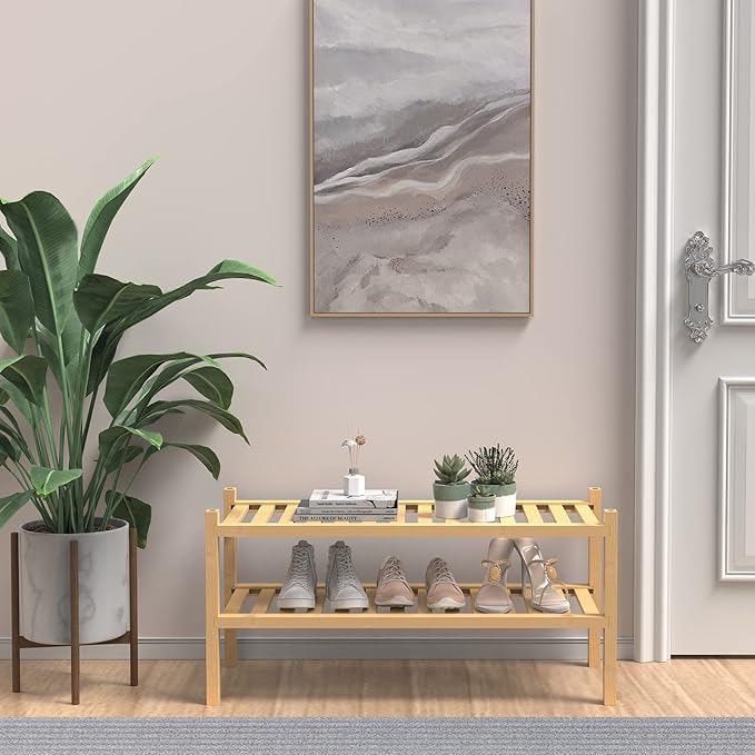 ROMGUAR CRAFT (Thick Bamboo Shoe Rack - Image 2