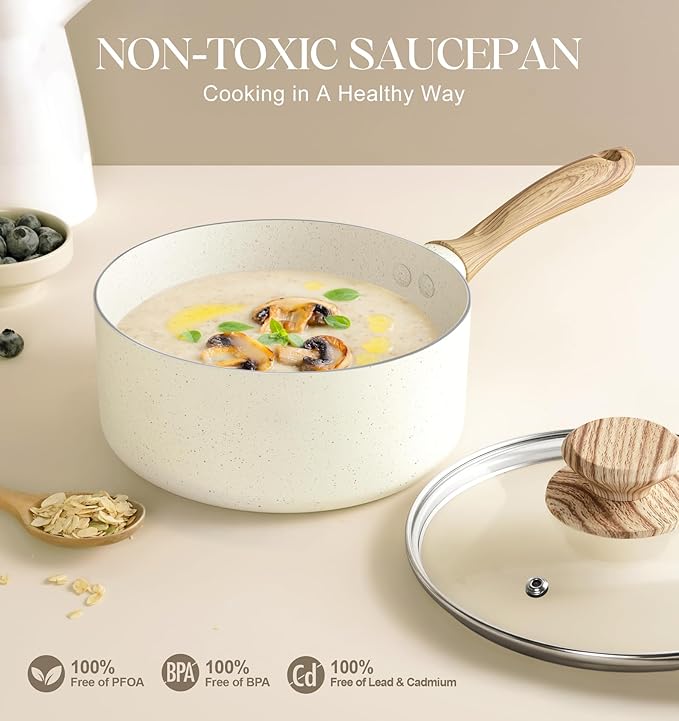 MICHELANGELO 3 Quart Saucepan - Image 5