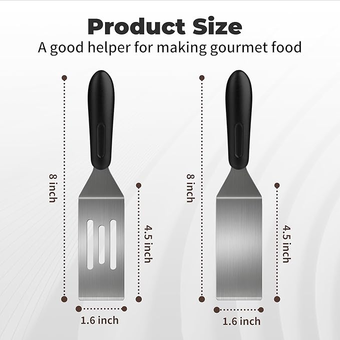 Stainless Steel Spatula Set, Mini Serving Spatula - Image 2