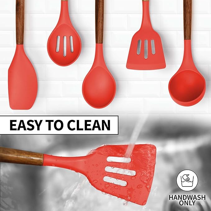 Zulay Kitchen Utensils Set Non-Stick Silicone Cooking Utensils Set - Image 7