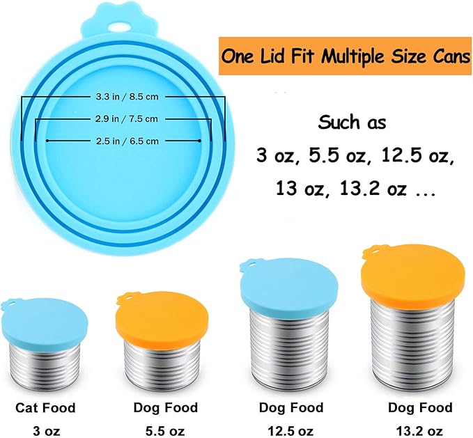 Comtim Pet Food Can Cover Silicone Can Lids - Image 3