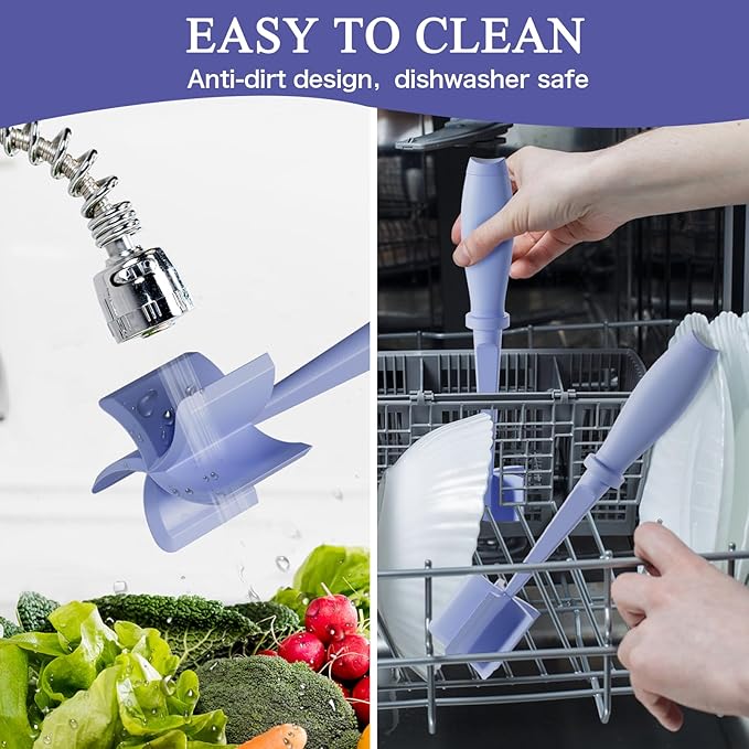 2 Pack Meat Chopper, 5 Curve Blades Ground Beef Masher, Nylon Hamburger Chopper - Image 5