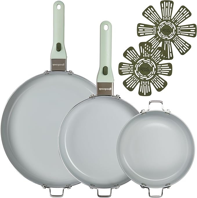 GoodCook Ceramic Cookware Set 7-Piece by GoodCook