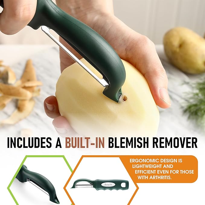 Spring Chef Premium Swivel Vegetable Peelers - Image 5