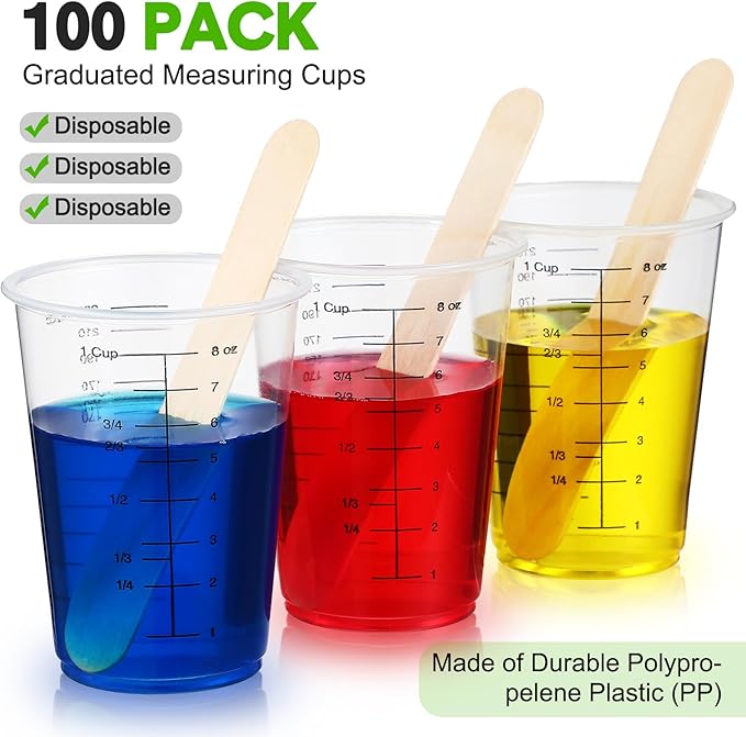 Yunsailing 100 Pack Disposable Measuring Cups - Image 4