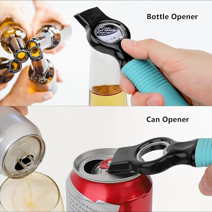 2-Pack Magnetic Beer Bottle Opener & Soda Can Opener, 2-in-1 Bottle Opener and - Image 3