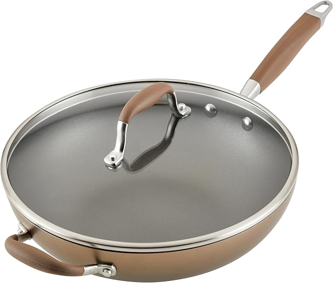 Anolon Advanced Home Hard Anodized Nonstick Deep Frying Skillet - Image 13