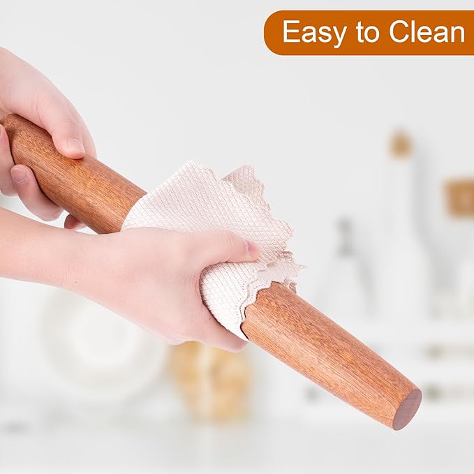 AISOSO French Rolling Pin, 15.75 Inches Wood Rolling Pins - Image 7