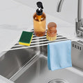 HANZENMA Triangular Sink Rack, Foldable Sink Drying mat, Heat-Resistant by HANZENMA