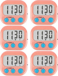 6 Pack Kitchen Timers Loud Ring Digital Timers by AOUCE