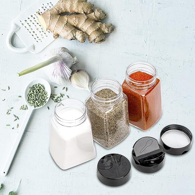 Tebery 24 Pack 9 Oz Plastic Spice Jars - Image 9