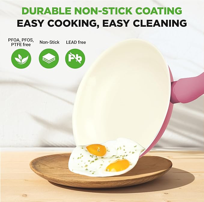 NutriChef 54-Piece Kitchen Cookware Set – Complete Non-Stick Ceramic Pots and - Image 3