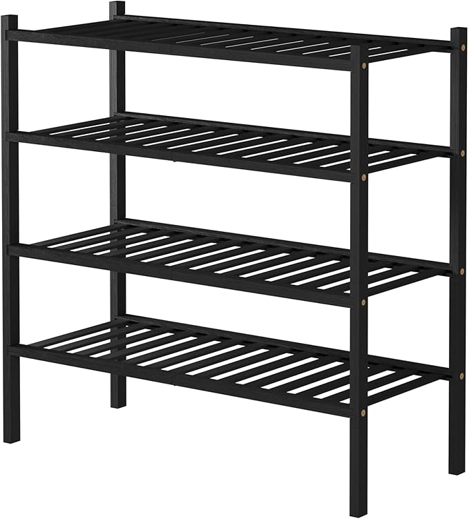 ROMGUAR CRAFT 4 Tier Bamboo Shoe Rack - Image 7