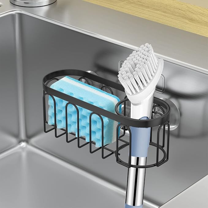 2-in-1 Sponge Holder for Kitchen Sink, Sink Caddy Kitchen Sink Organizer - Image 5