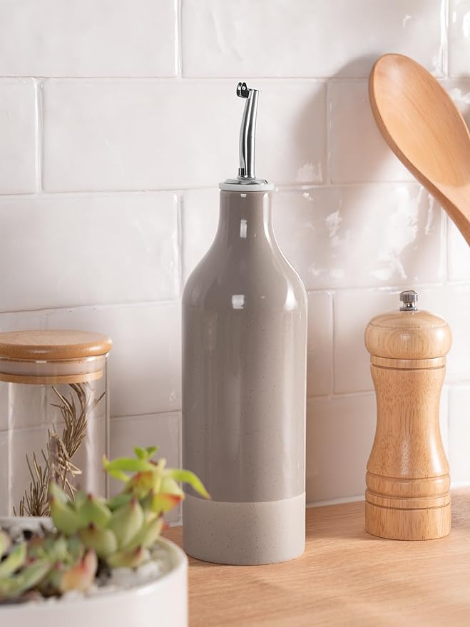 famiware Milkyway 16oz Ceramic Olive Oil Dispenser Bottle, 1 Piece Oil Dispenser - Image 4