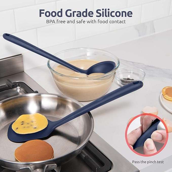 Silicone Kitchen Cooking Utensil Set: U-Taste High Heat Resistant 13.6in - Image 3